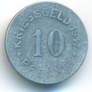 Мюнстер., 10 пфеннигов (1917 г.)