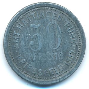 Хаттинген., 50 пфеннигов (1917 г.)