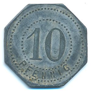 Хамборн., 10 пфеннигов (1917 г.)
