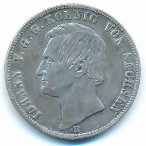 Саксония, 1 талер (1869 г.)