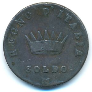 Италия, 1 сольдо (1809 г.)