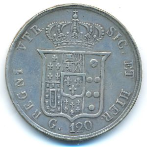 Неаполь и Сицилия, 120 гран (1859 г.)