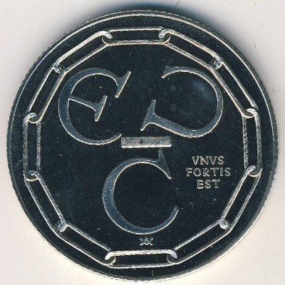 Нидерланды., 1 экю (1988 г.)