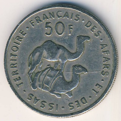 Frenc Afars & Issas, 50 francs, 1970–1975