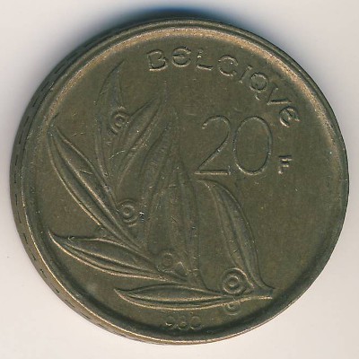 Бельгия, 20 франков (1980 г.)