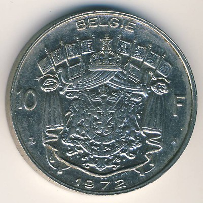 Бельгия, 10 франков (1972 г.)