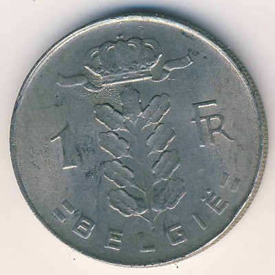 Бельгия, 1 франк (1975 г.)