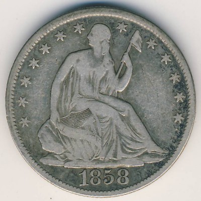 США, 1/2 доллара (1856–1866 г.)