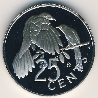 Виргинские острова, 25 центов (1973 г.)