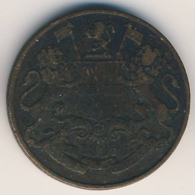 Британская Индия, 1/4 анны (1835 г.)