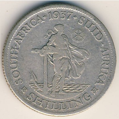 ЮАР, 1 шиллинг (1937–1947 г.)