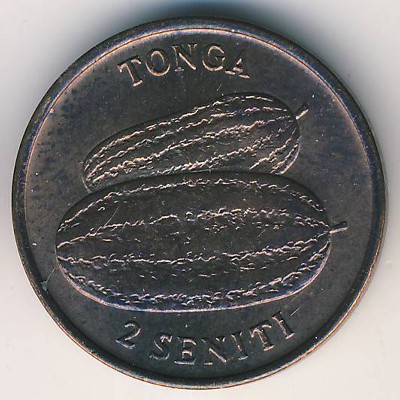Tonga, 2 seniti, 1975–1979