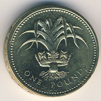 Великобритания, 1 фунт (1990 г.)