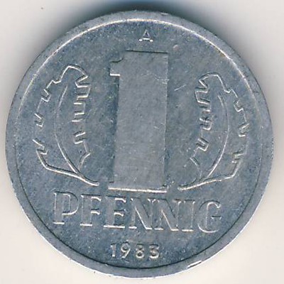 ГДР, 1 пфенниг (1983 г.)