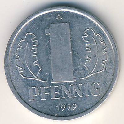 ГДР, 1 пфенниг (1979 г.)