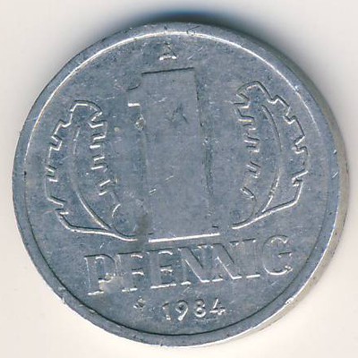 ГДР, 1 пфенниг (1984 г.)