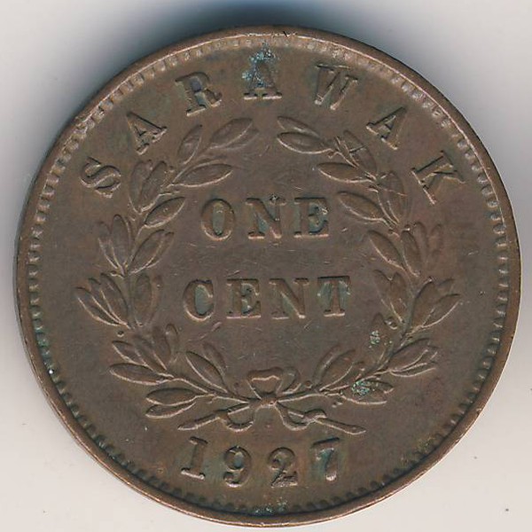 Саравак, 1 цент (1927 г.)
