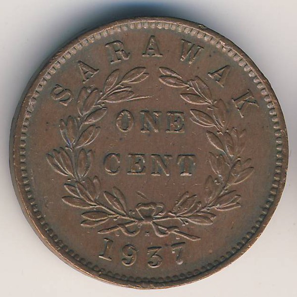 Саравак, 1 цент (1937 г.)
