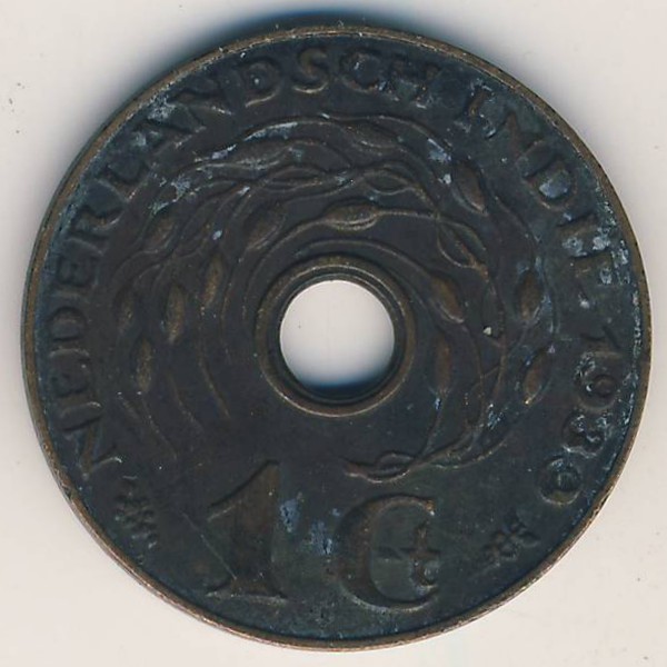 Нидерландская Индия, 1 цент (1939 г.)