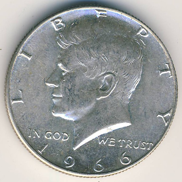 США, 1/2 доллара (1966 г.)