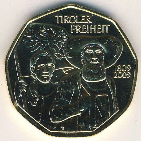 Австрия, 5 евро (2009 г.)
