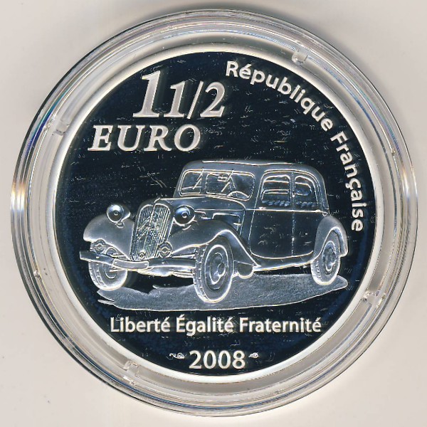 Франция, 1 1/2 евро (2008 г.)