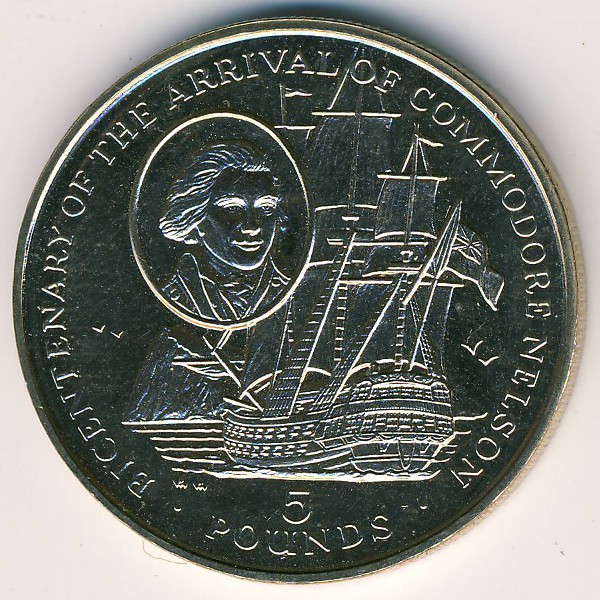 Гибралтар, 5 фунтов (1997 г.)