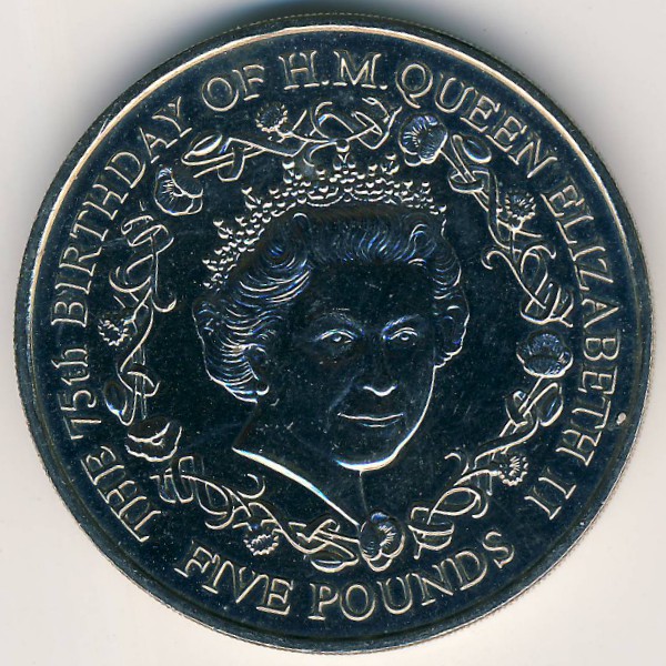 Гернси, 5 фунтов (2001 г.)