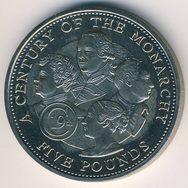 Гернси, 5 фунтов (2001 г.)