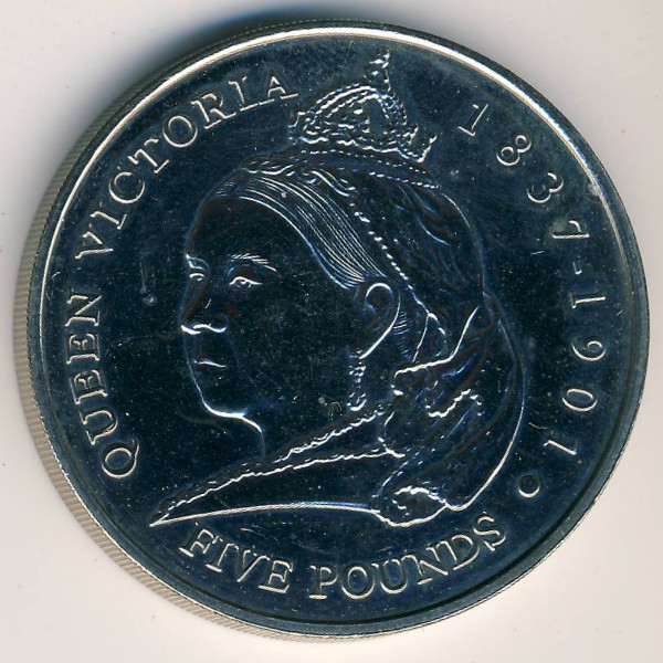 Гернси, 5 фунтов (2001 г.)