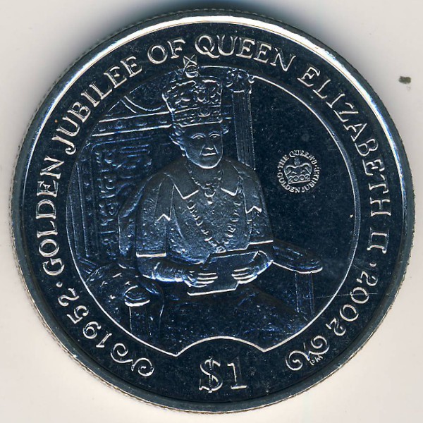 Виргинские острова, 1 доллар (2002 г.)