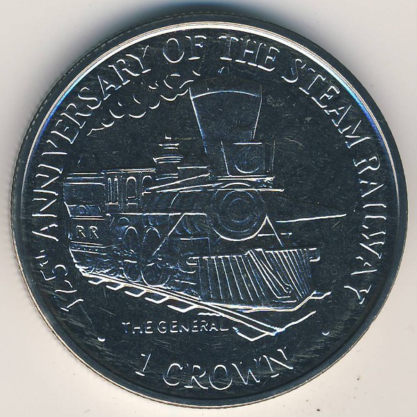 Остров Мэн, 1 крона (1998 г.)