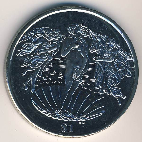 Виргинские острова, 1 доллар (2010 г.)