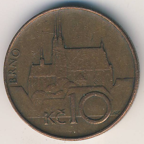 Чехия, 10 крон (1993 г.)