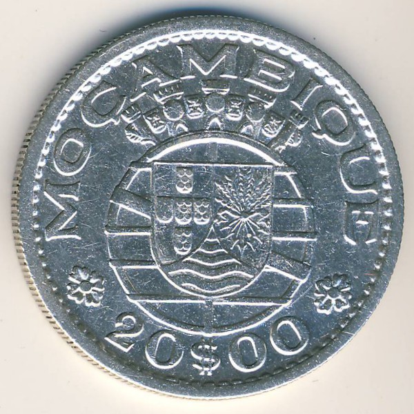 Мозамбик, 20 эскудо (1955 г.)