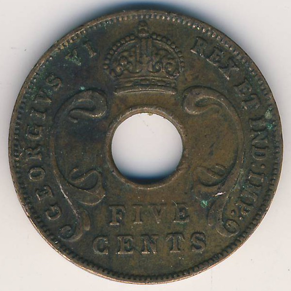 Восточная Африка, 5 центов (1942 г.)