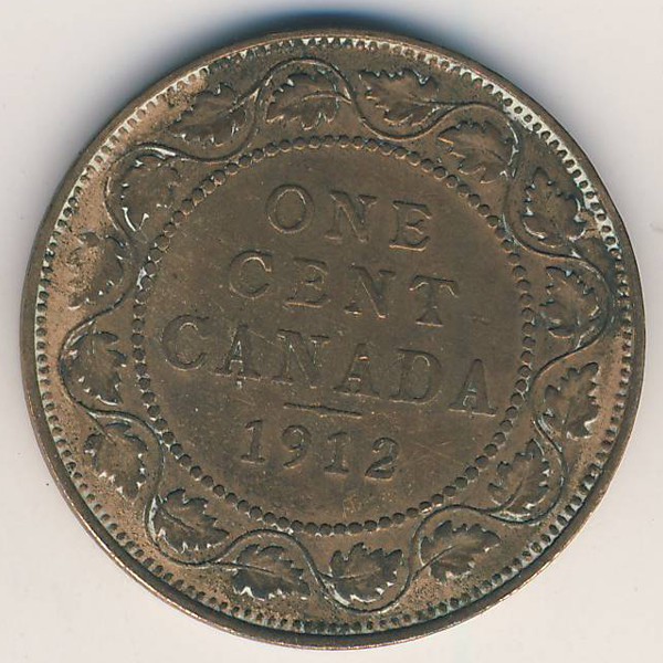 Канада, 1 цент (1912 г.)