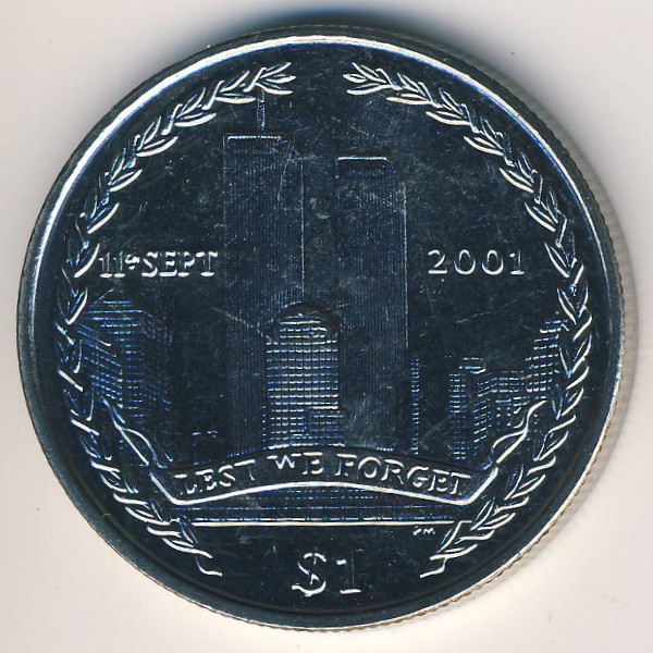 Виргинские острова, 1 доллар (2002 г.)