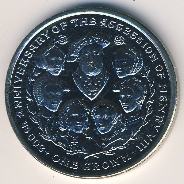 Остров Мэн, 1 крона (2009 г.)