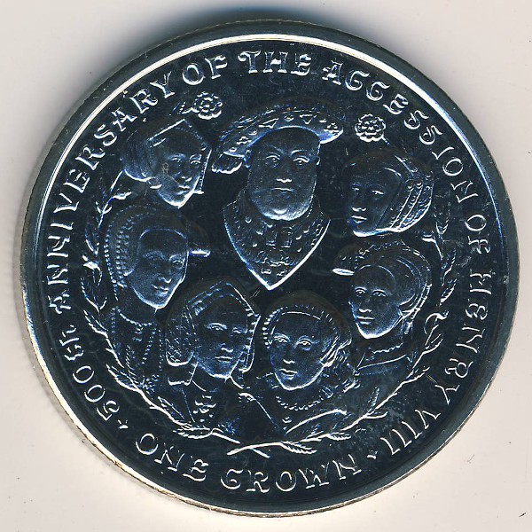 Остров Мэн, 1 крона (2009 г.)