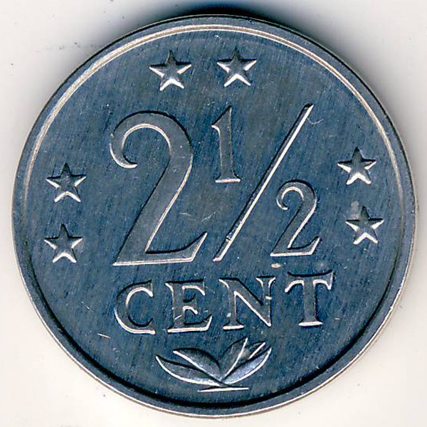 Антильские острова, 2 1/2 цента (1985 г.)
