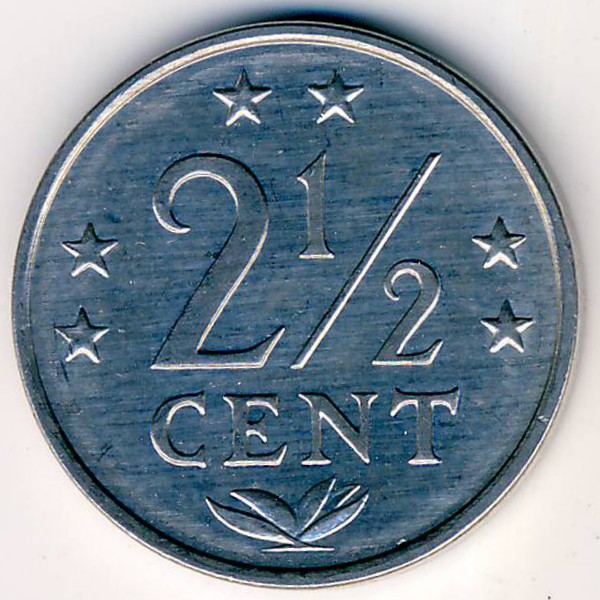 Антильские острова, 2 1/2 цента (1985 г.)