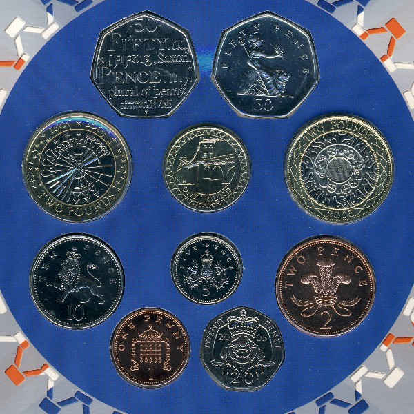 Великобритания, Набор монет (2005 г.)