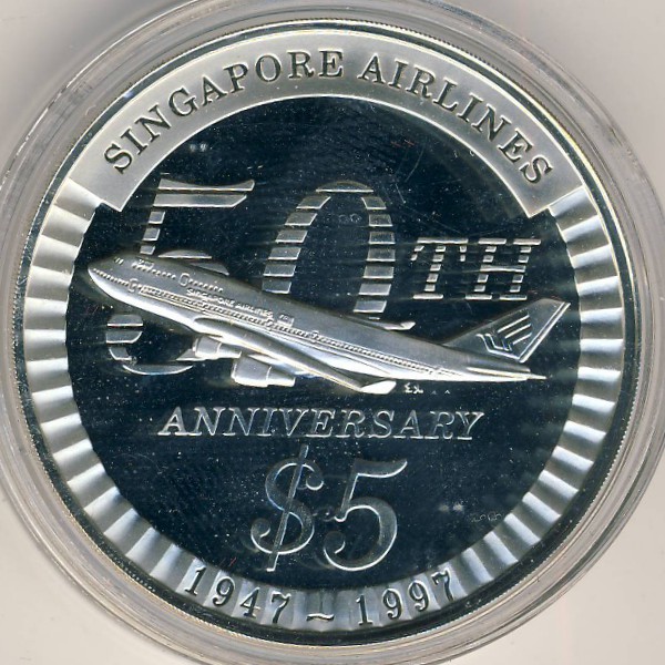 Сингапур, 5 долларов (1997 г.)