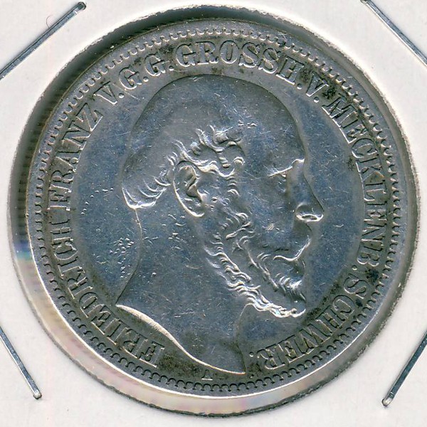 Мекленбург-Шверин, 2 марки (1876 г.)