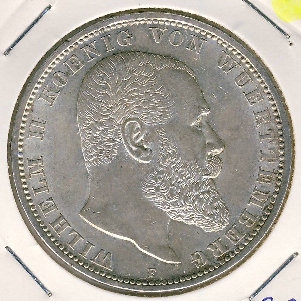 Вюртемберг, 5 марок (1913 г.)