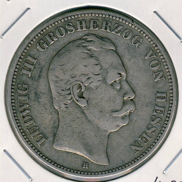 Гессен-Дармштадт, 5 марок (1875 г.)