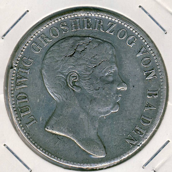 Баден, 2 гульдена (1822 г.)