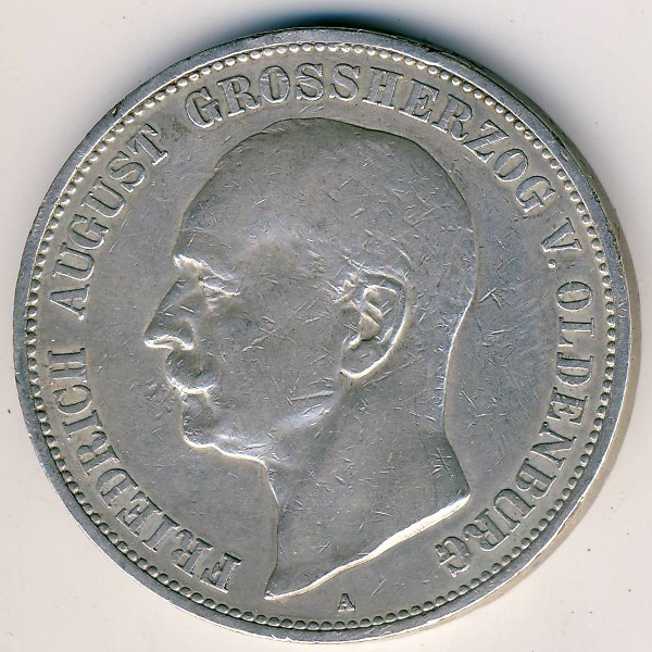 Ольденбург, 5 марок (1900 г.)