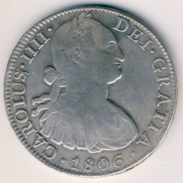 Мексика, 8 реалов (1806 г.)